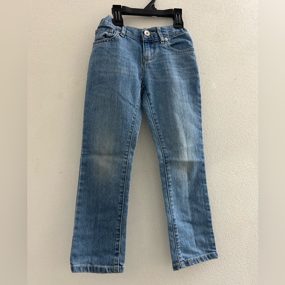 Classic Light Blue Girls Casual Straight Leg Skinny Jeans by Children’s Place 6
